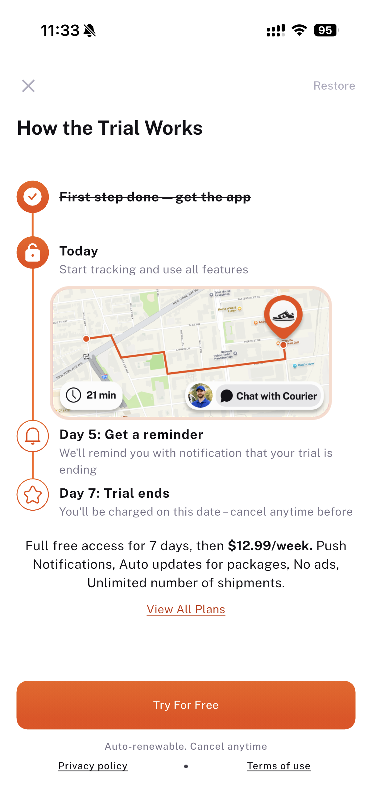 Package Tracker - Packy