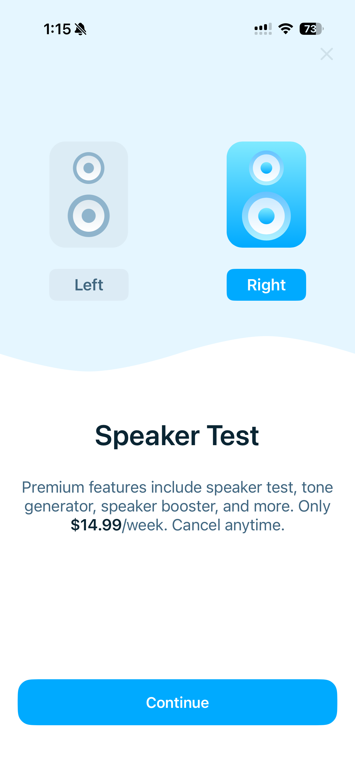 Clear Wave : Speaker Test