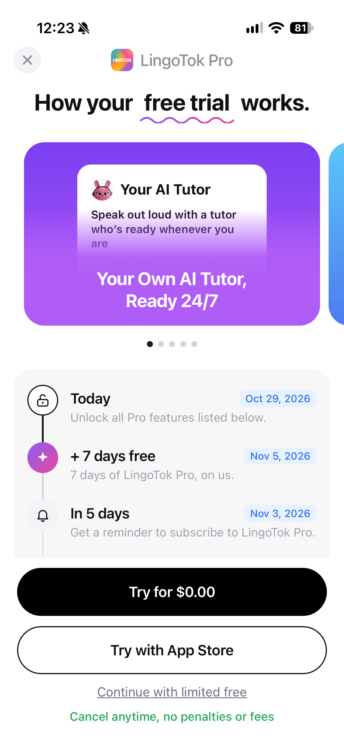 LingoTok - AI Language Tutor
