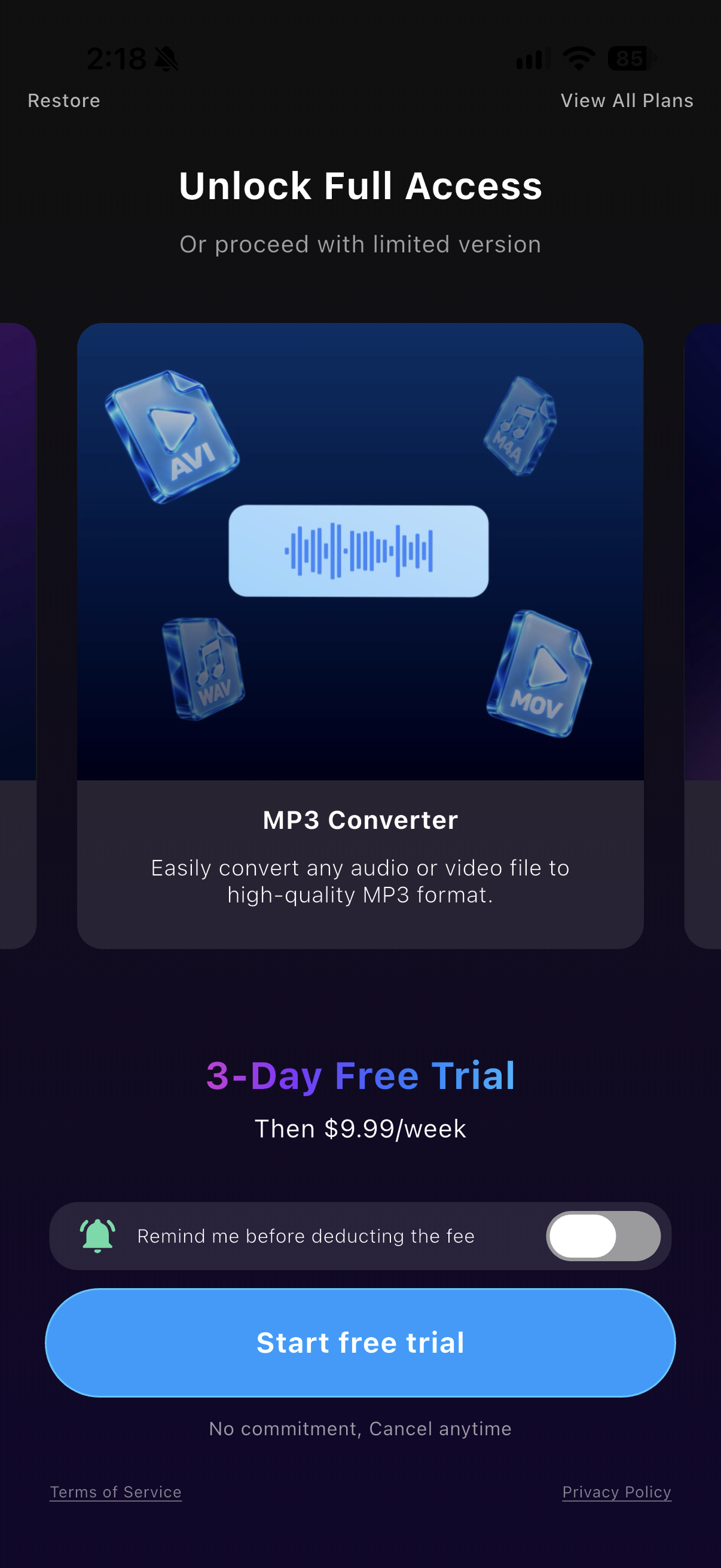 MP3 Converter - Audio Trimmer