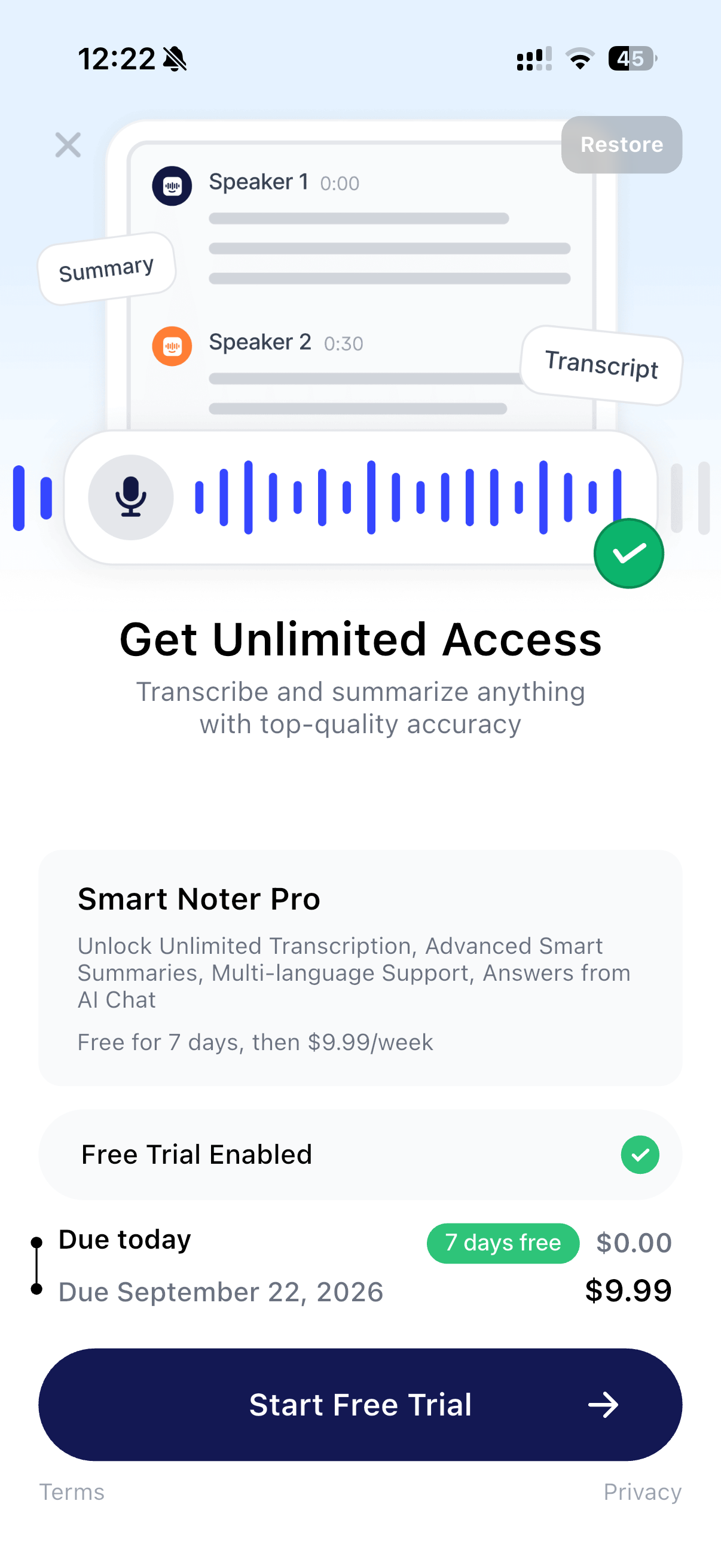 Smart Noter - AI Note Taker