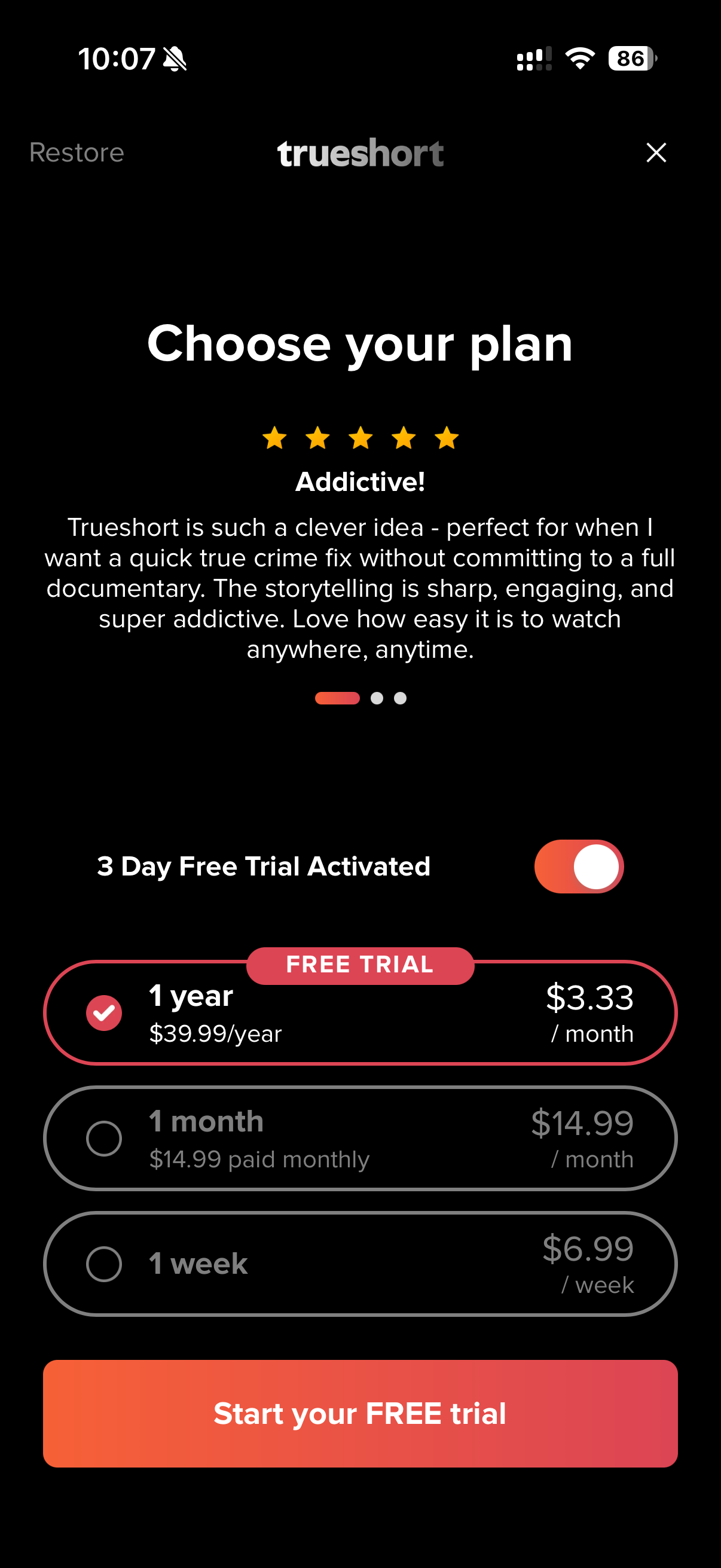 TrueShort - Stream True Crime