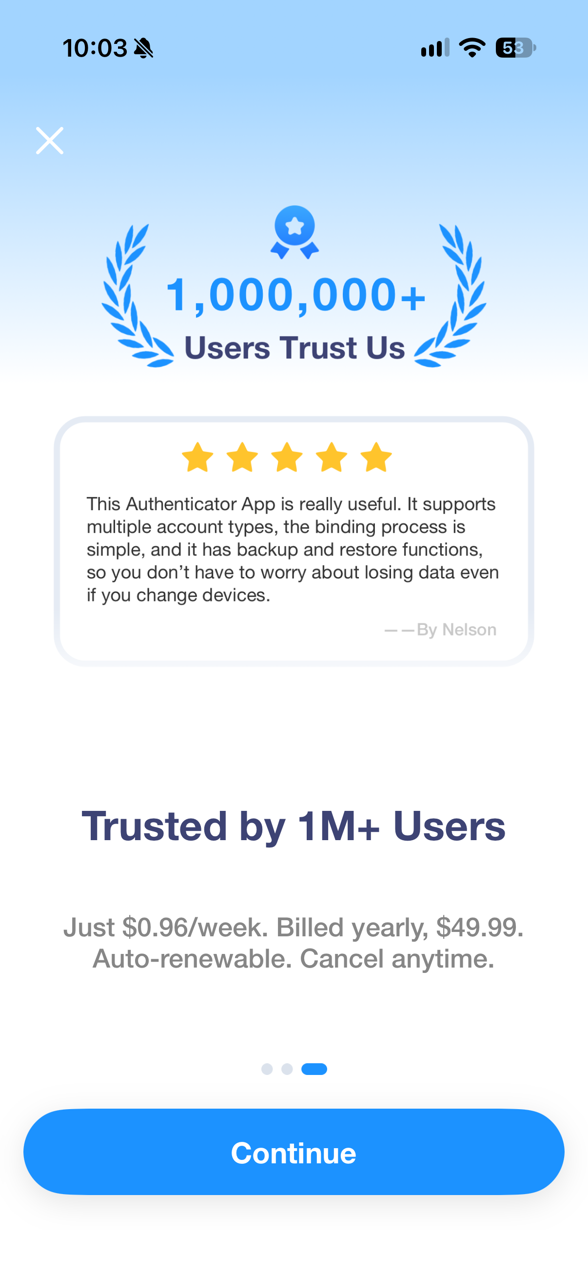 Authenticator App ∞