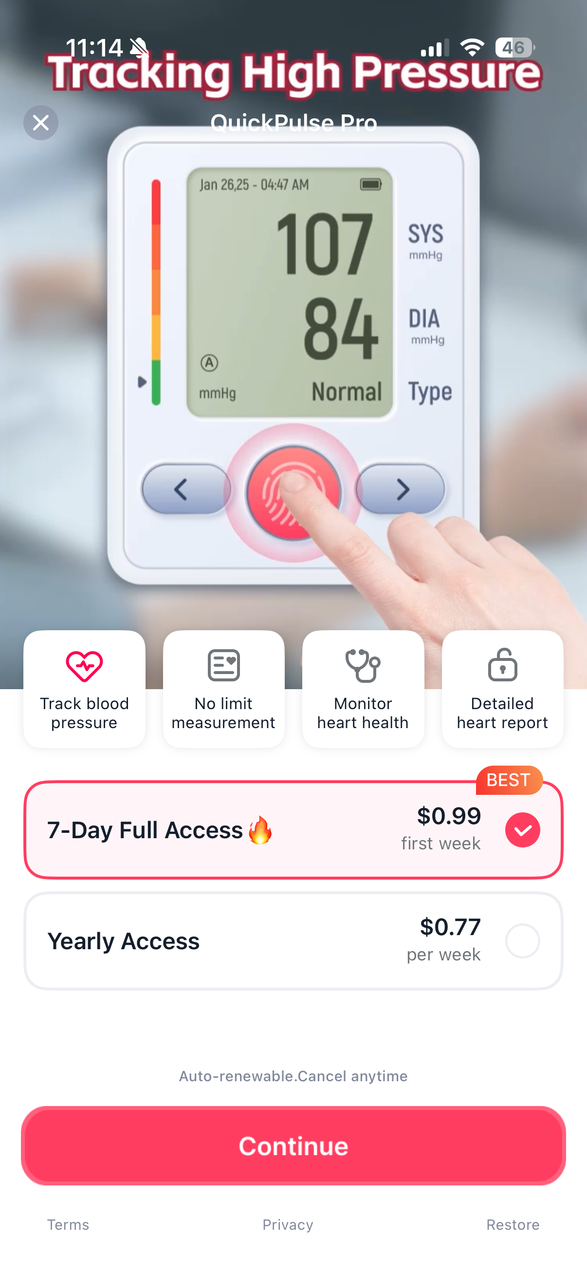 QuickPulse: Blood Pressure