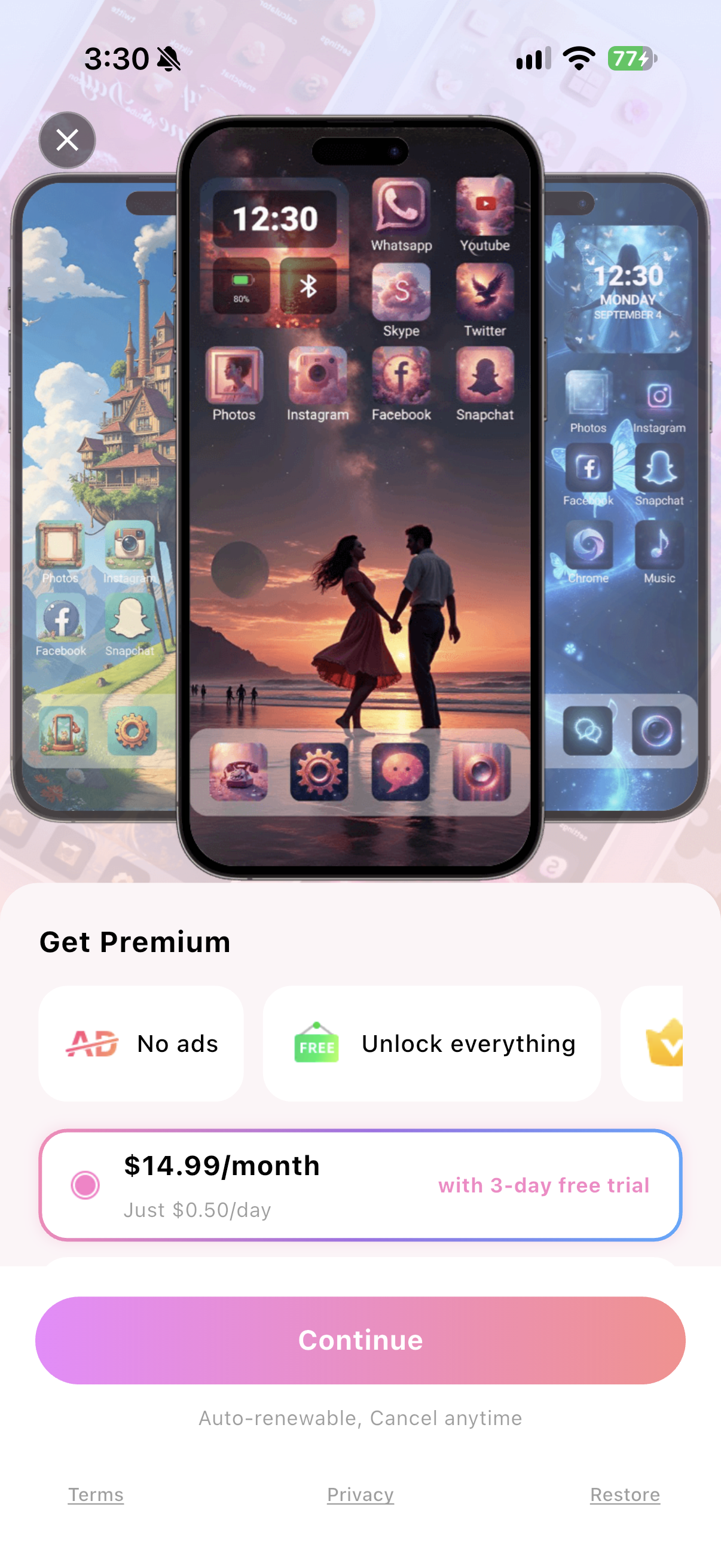 Themes: Wallpaper & Widgets
