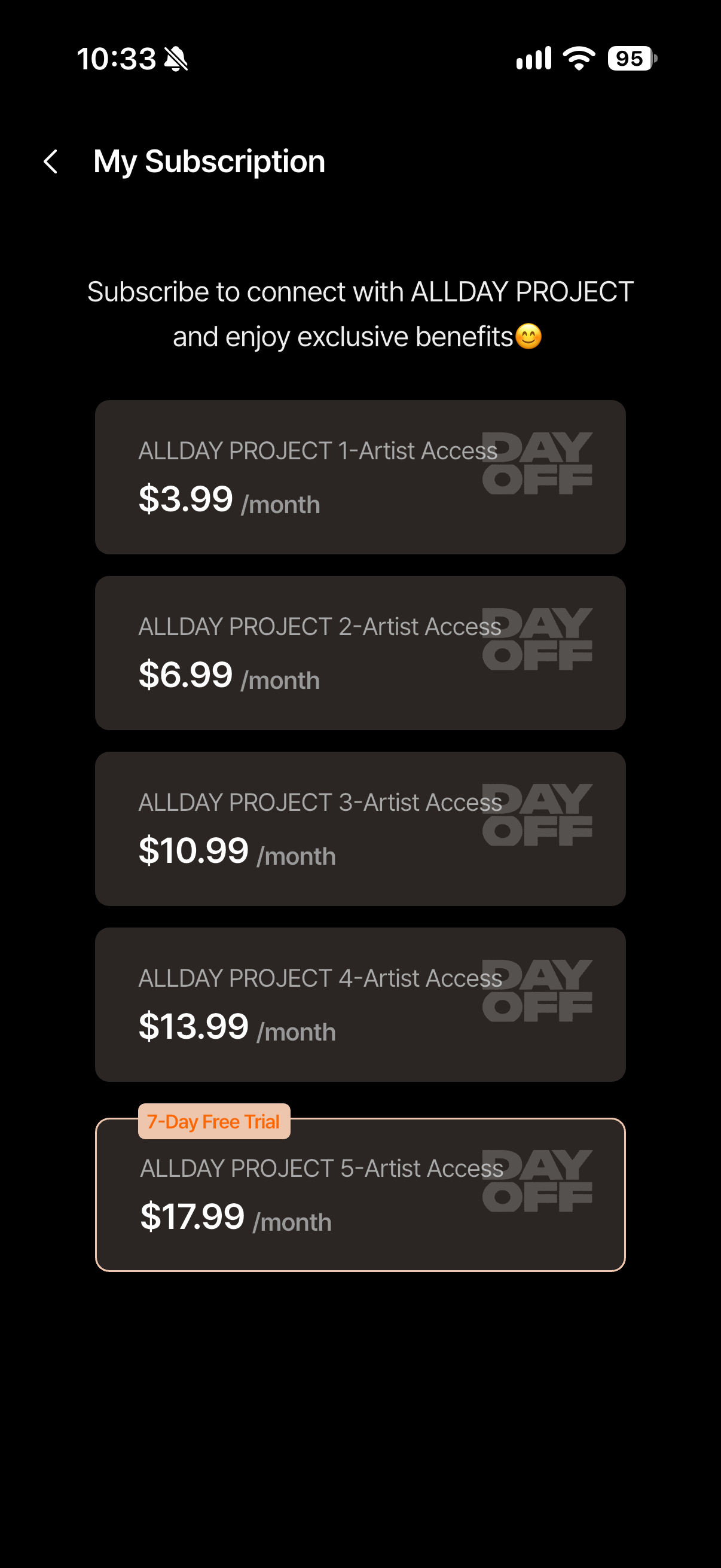 DAY OFF by ALLDAY PROJECT