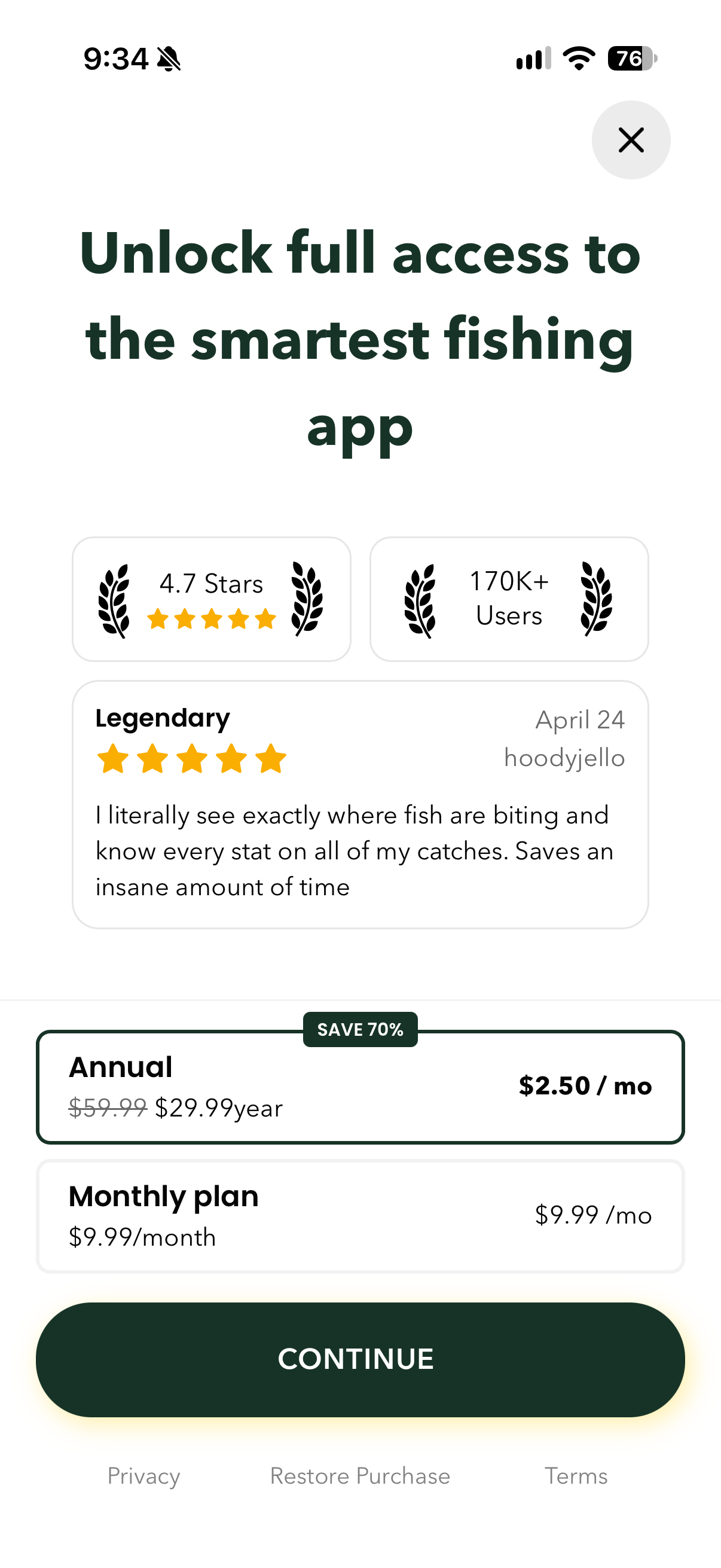 Catchr: Fishing App