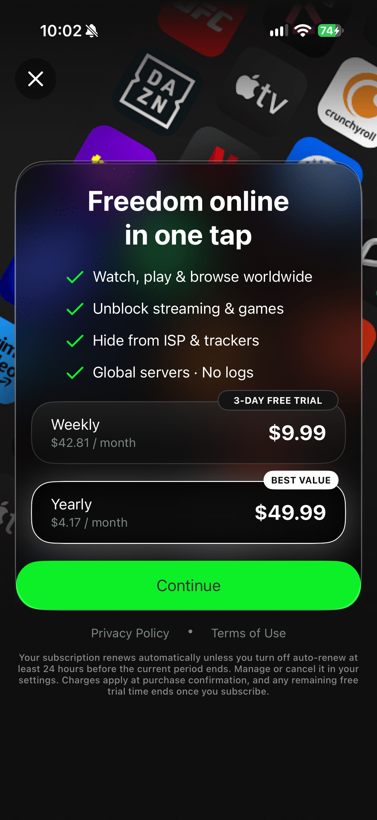Toggle VPN for Secure Internet