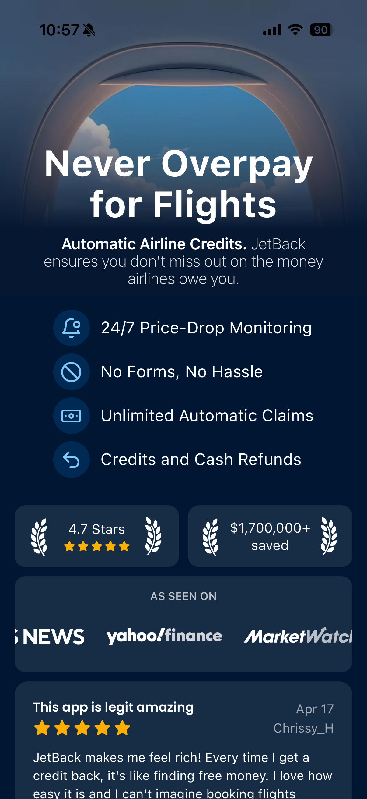 JetBack – Flight Price Savings