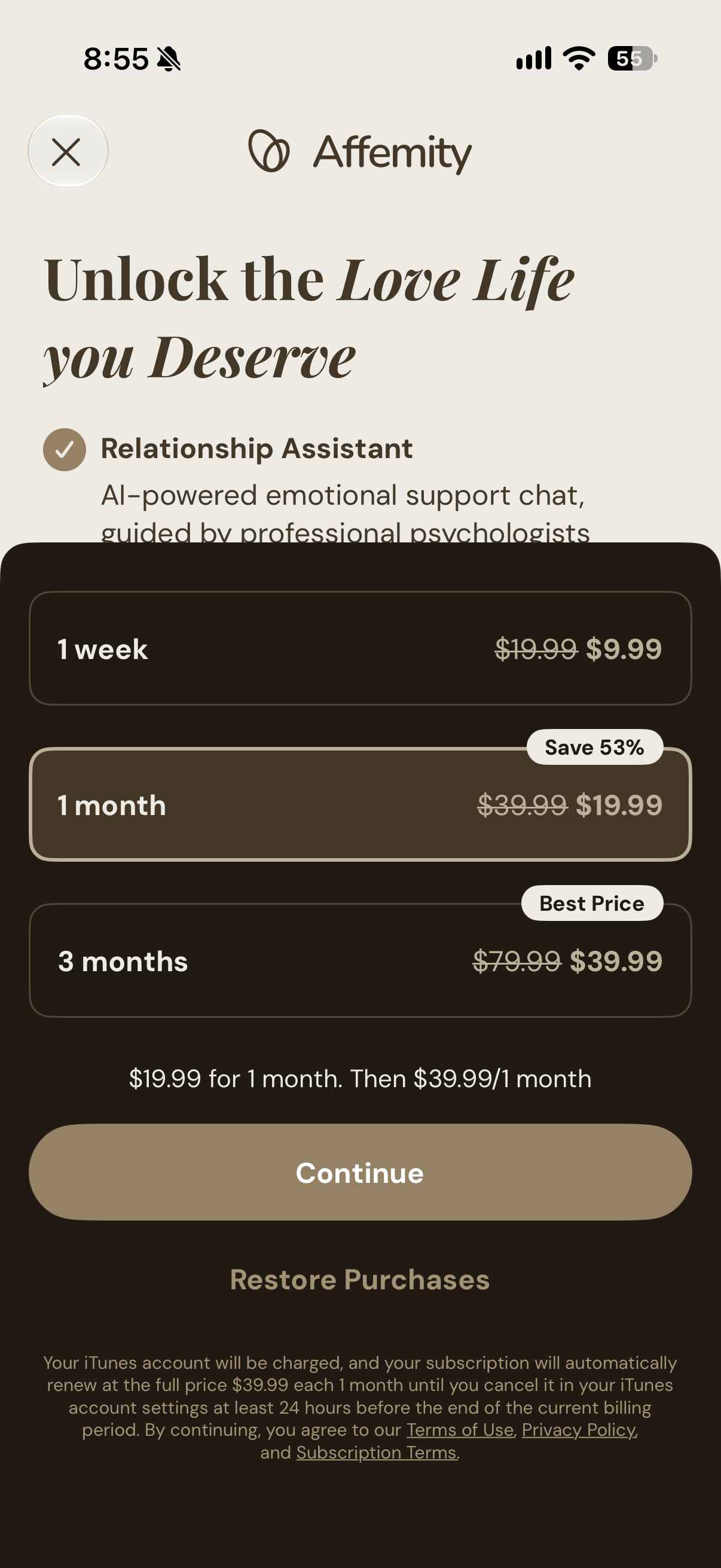 Affemity: Relationship Coach
