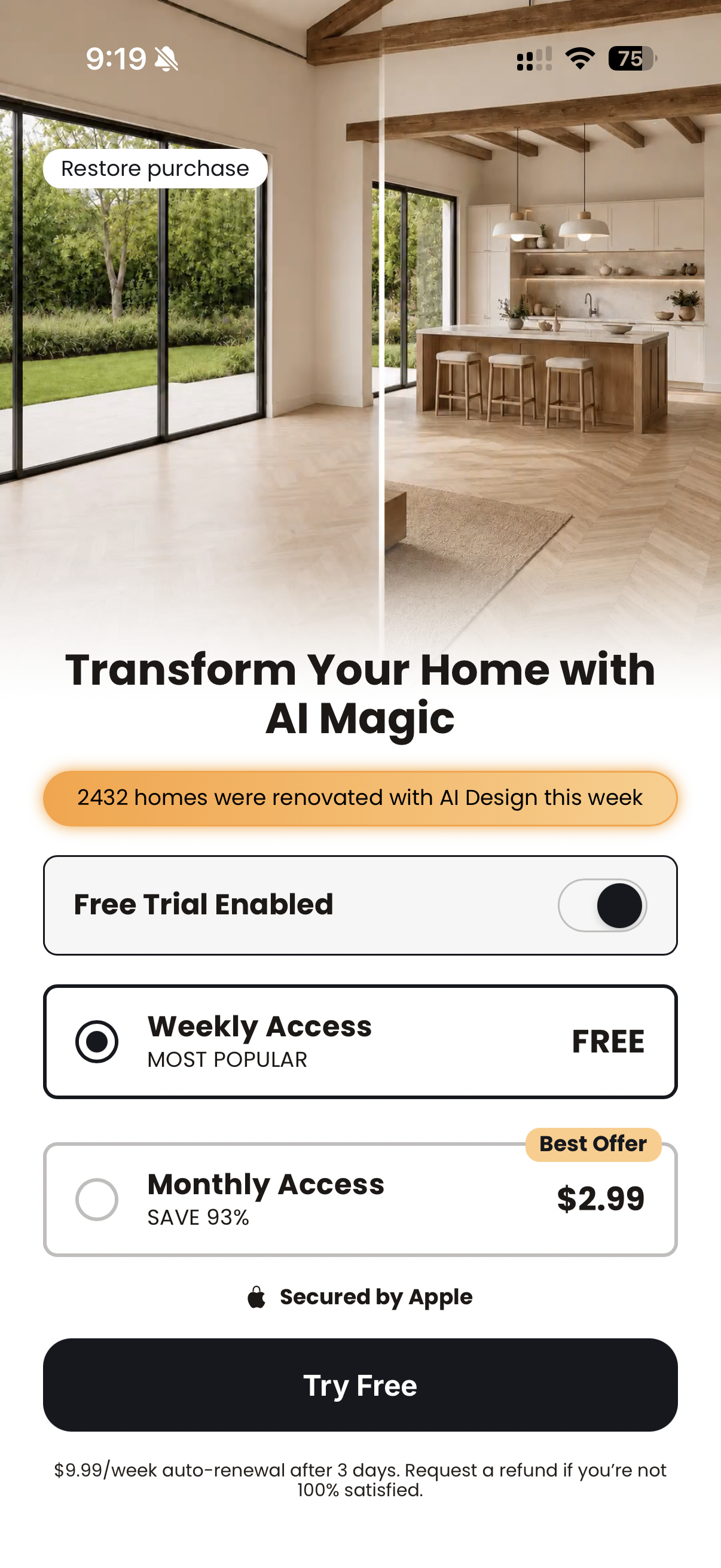 Home Interior Decor: AI Design