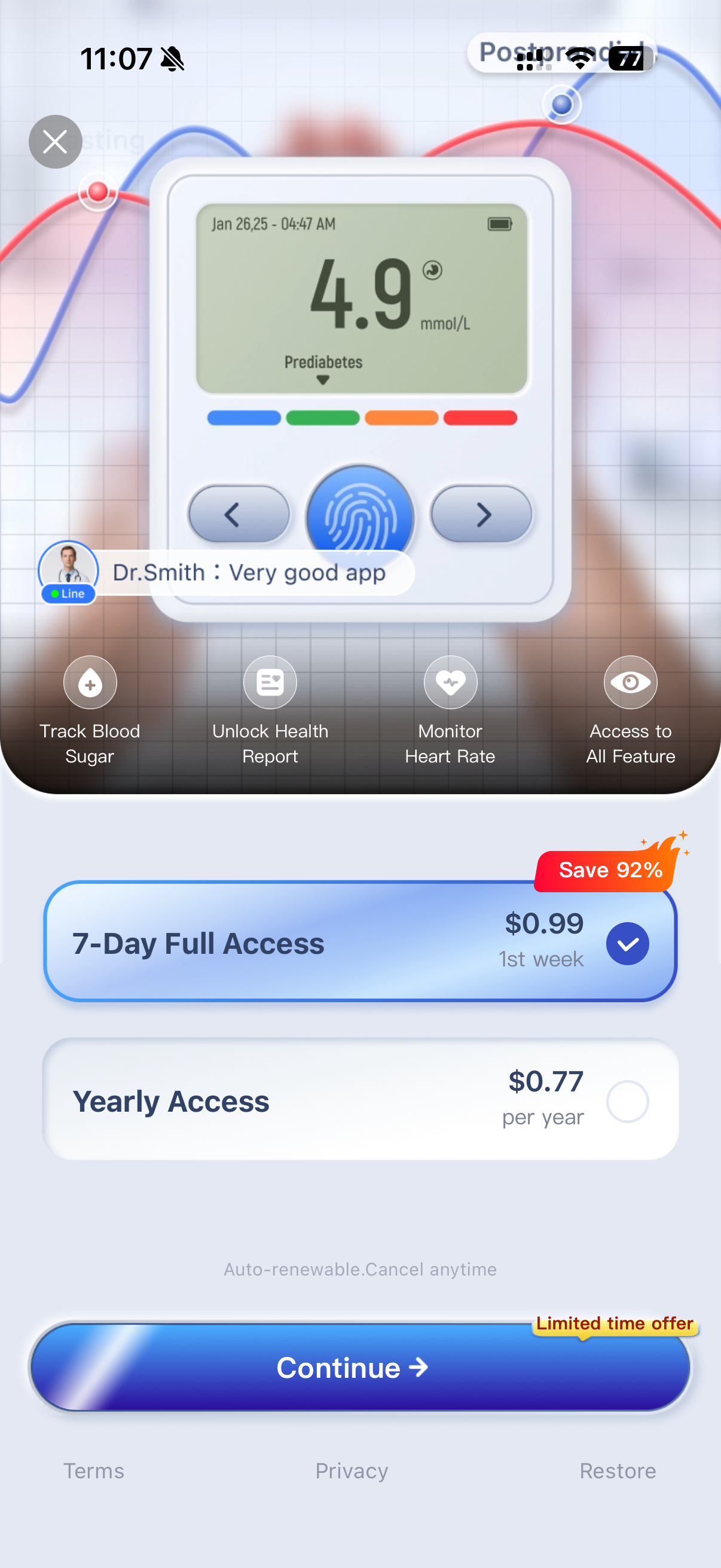 RateTracker:Blood Sugar