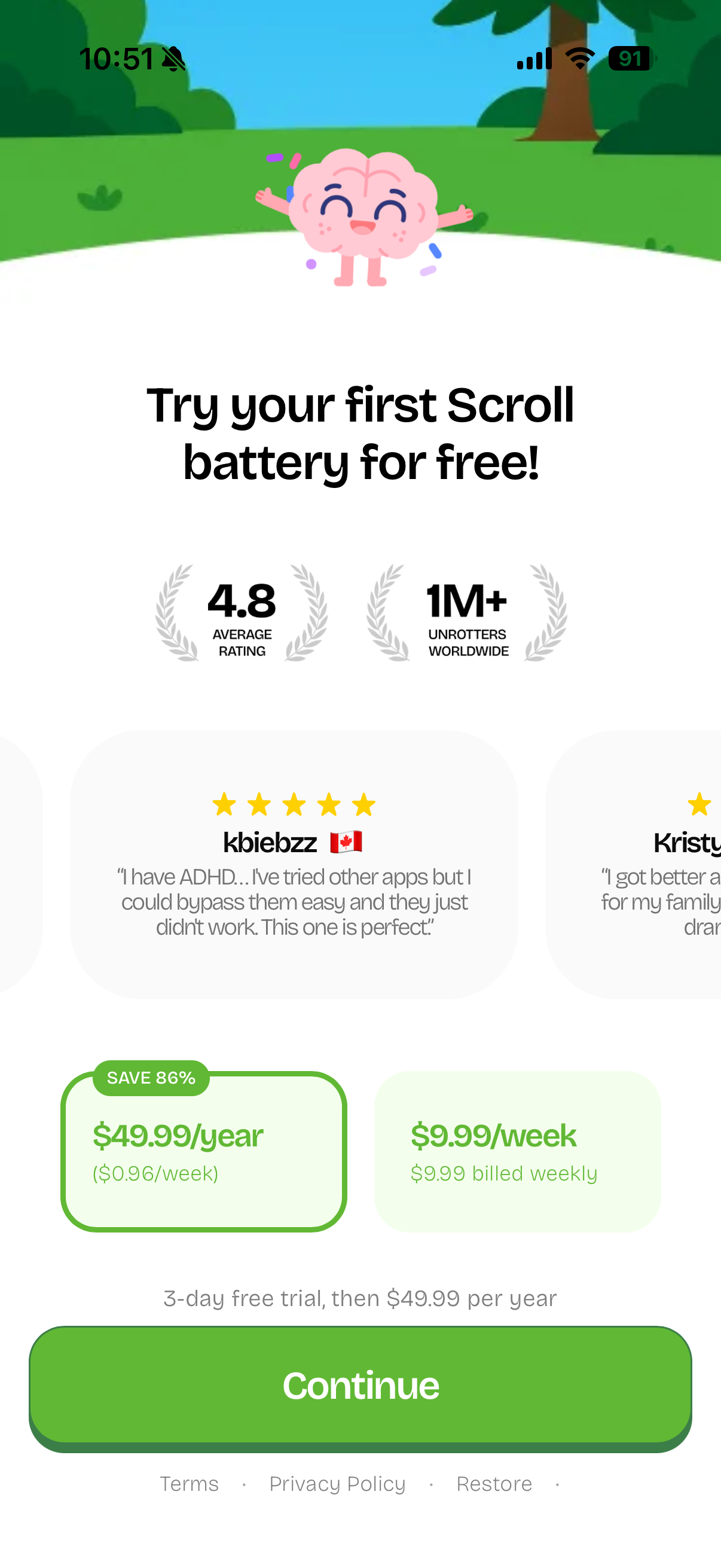 Unrot: Earn your Screen Time