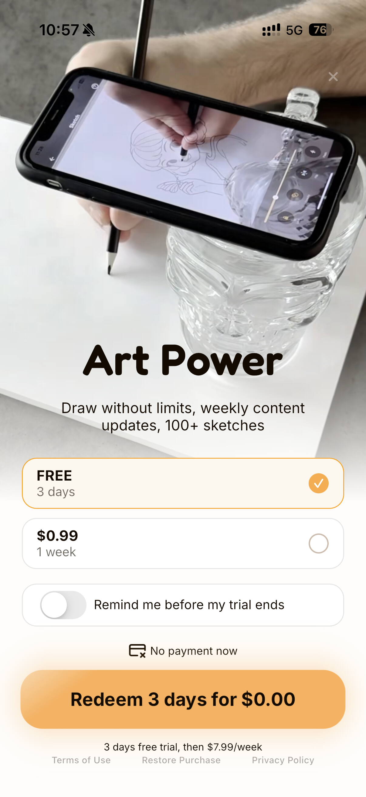 Drawsy: AR Draw for Sketching
