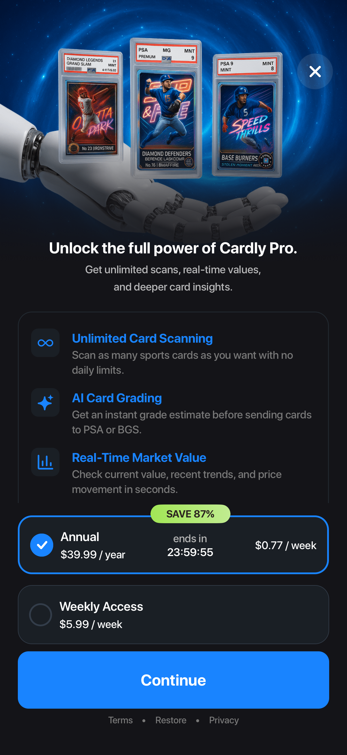 Cardly AI: Sports Card Scanner