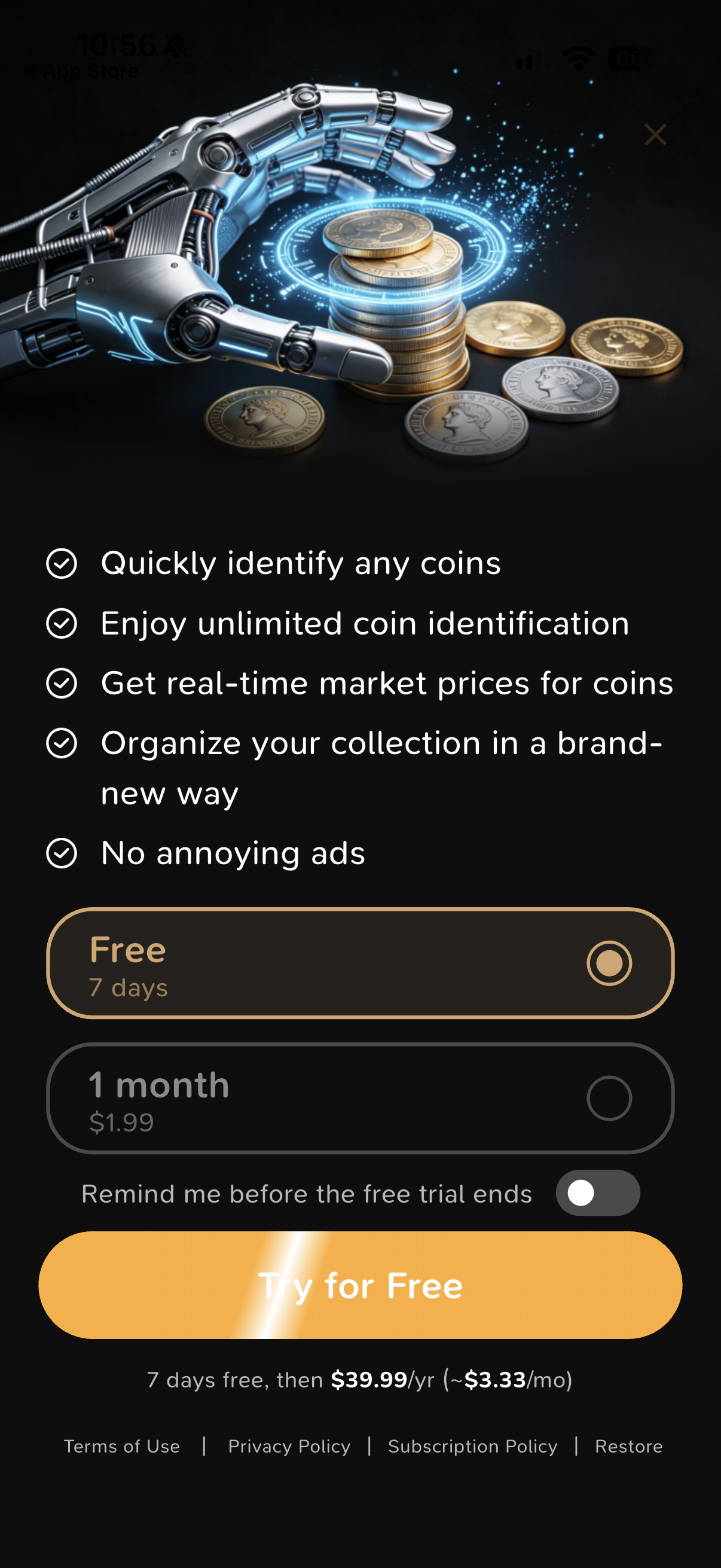ChatCoin: Coin Identifier
