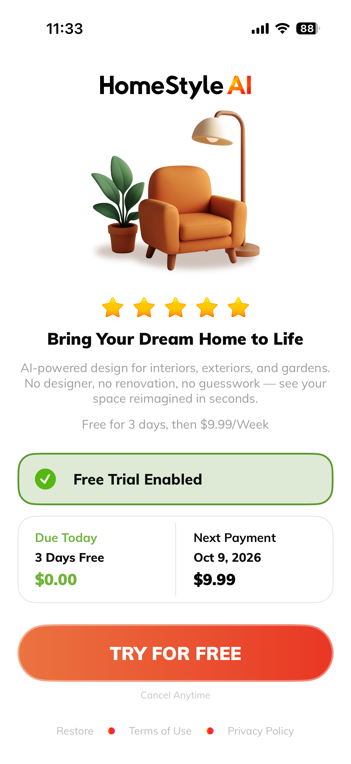 Home Style AI: Interior Design