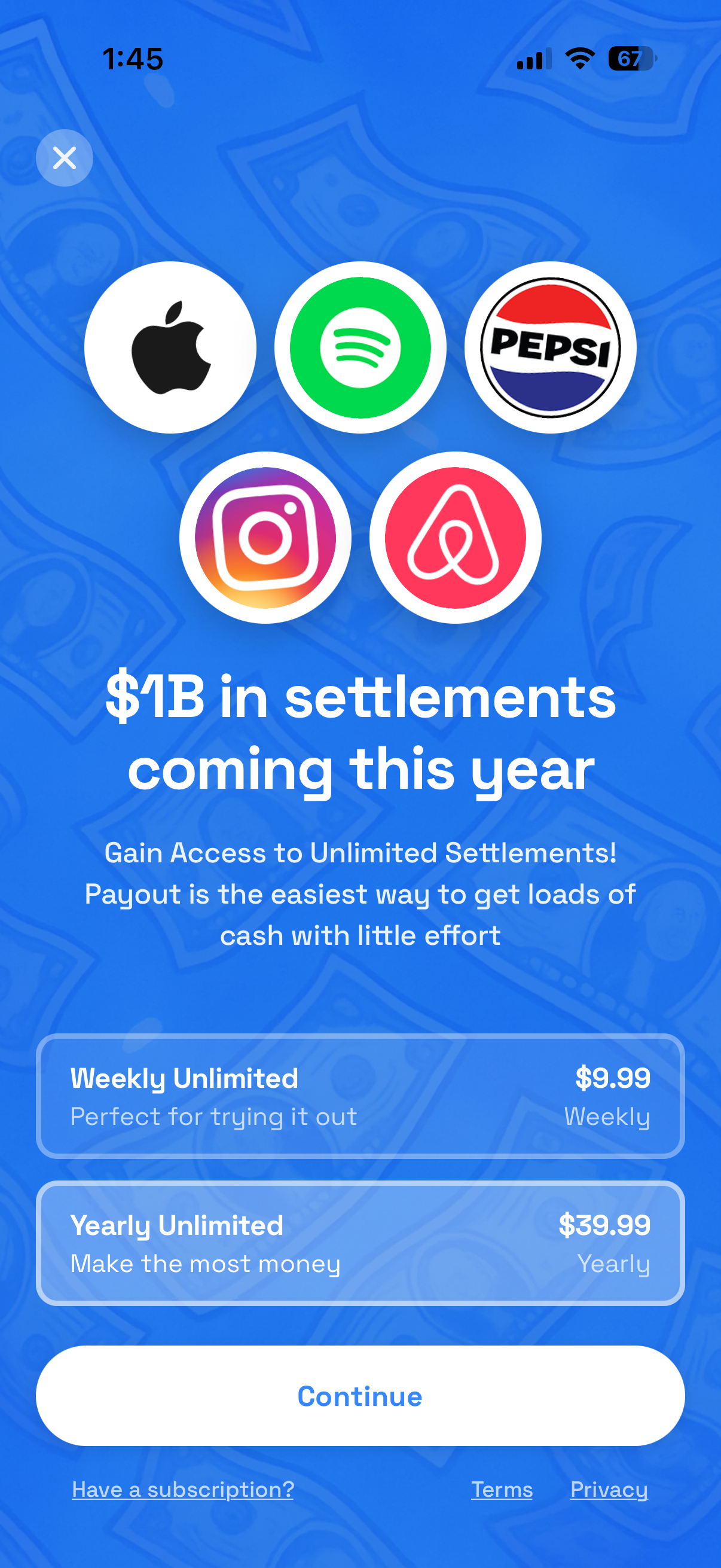 Payout: Claim Class Actions