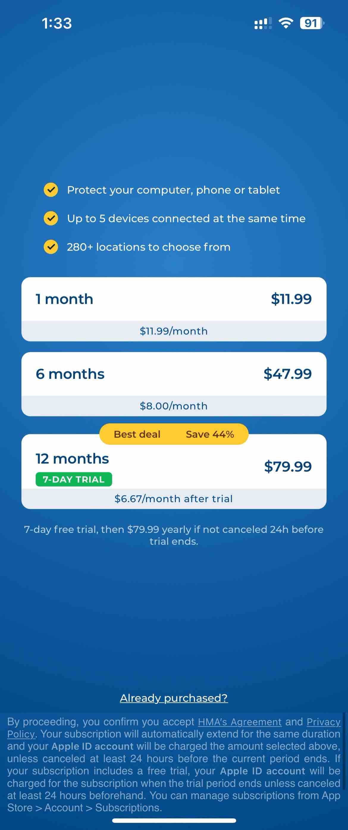 HMA Hotspot VPN & Proxy