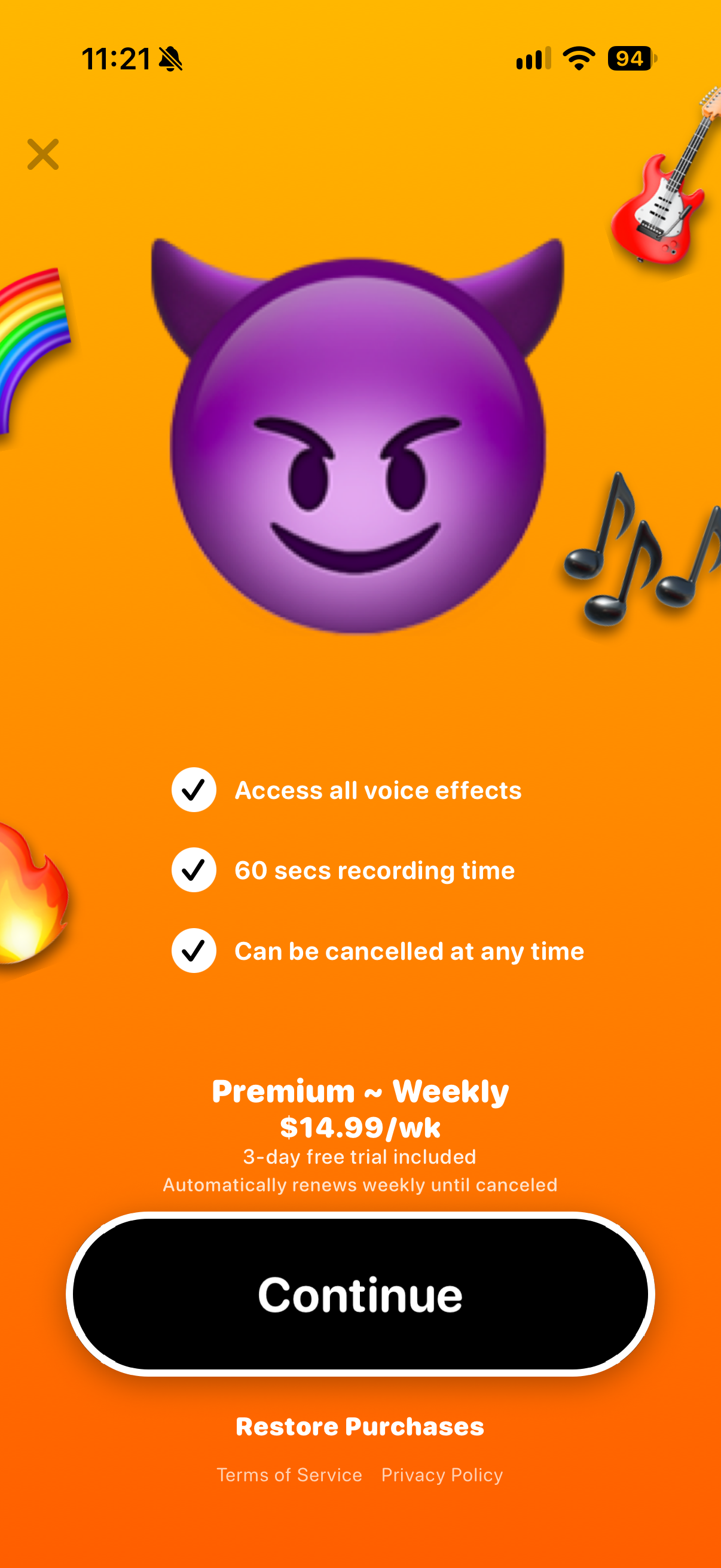 Reverse Singing