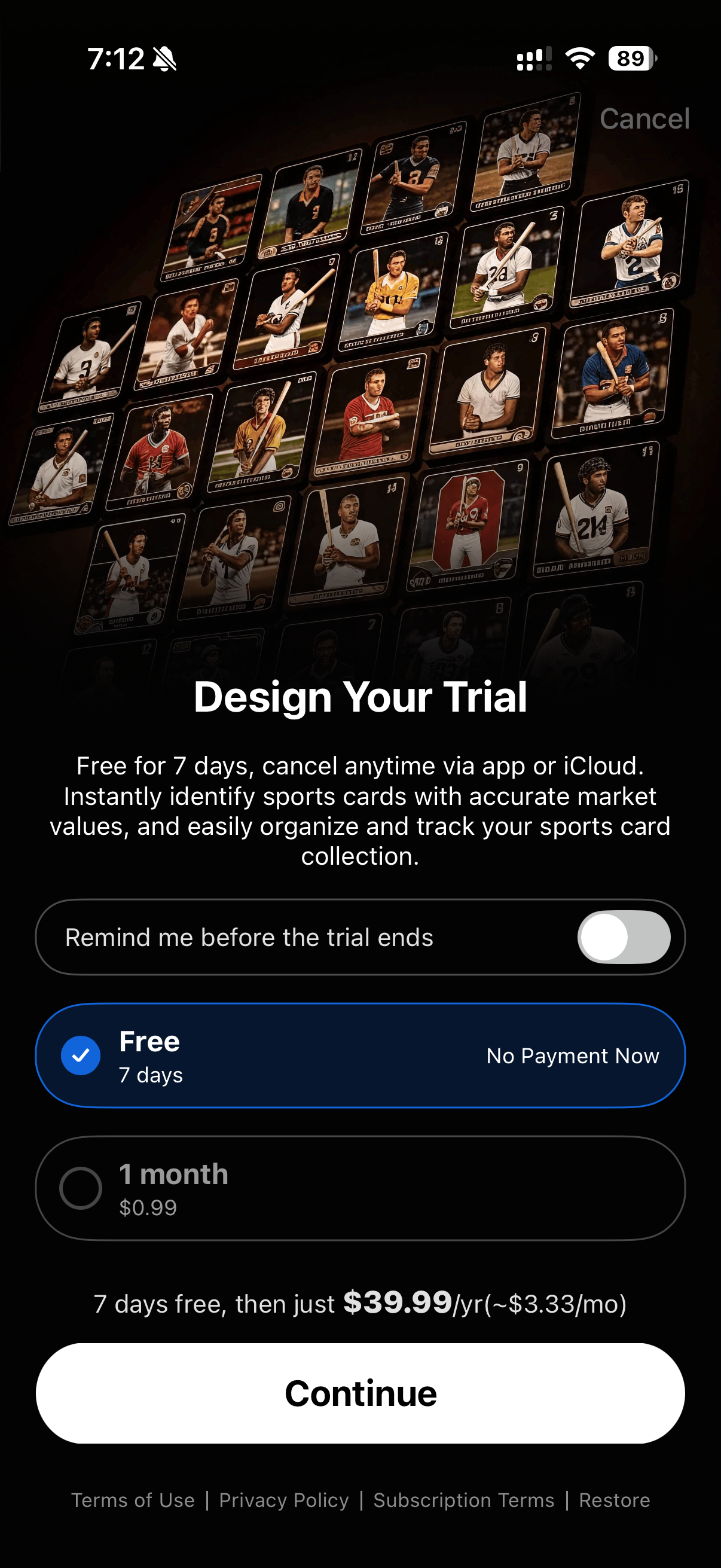 Sports Card Scanner - StarSnap