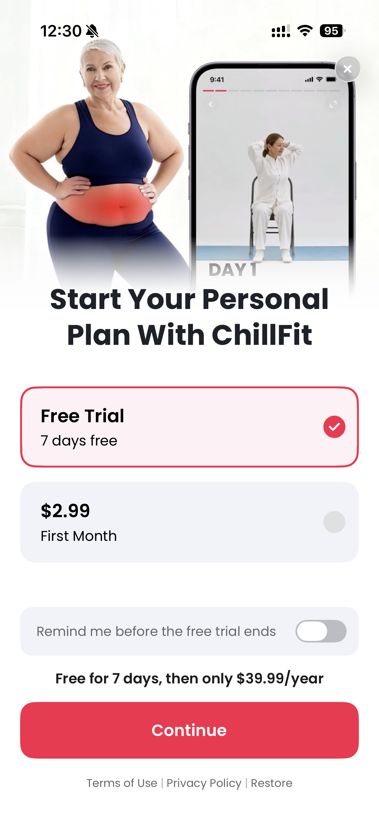 ChillFit: Home Workout Planner