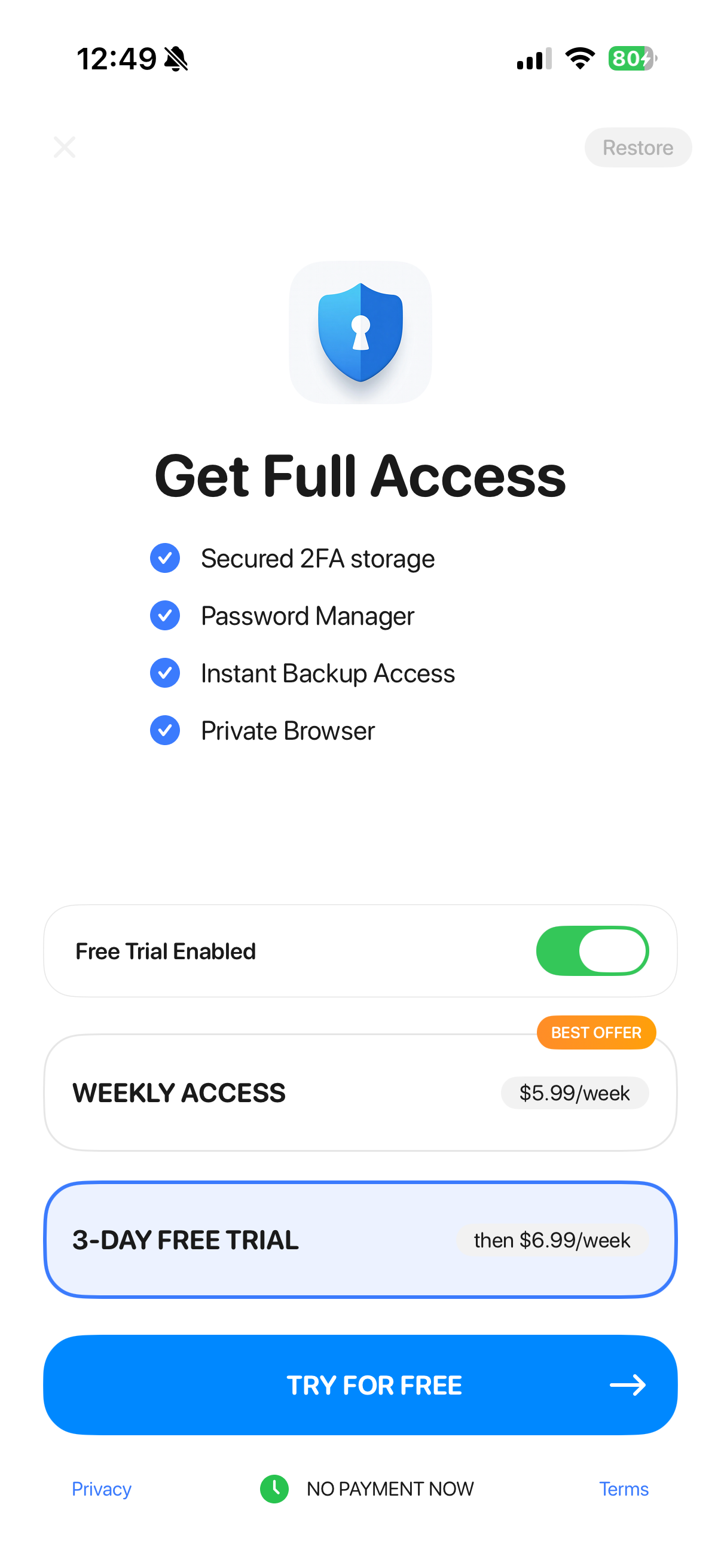Authenticator ℠ App