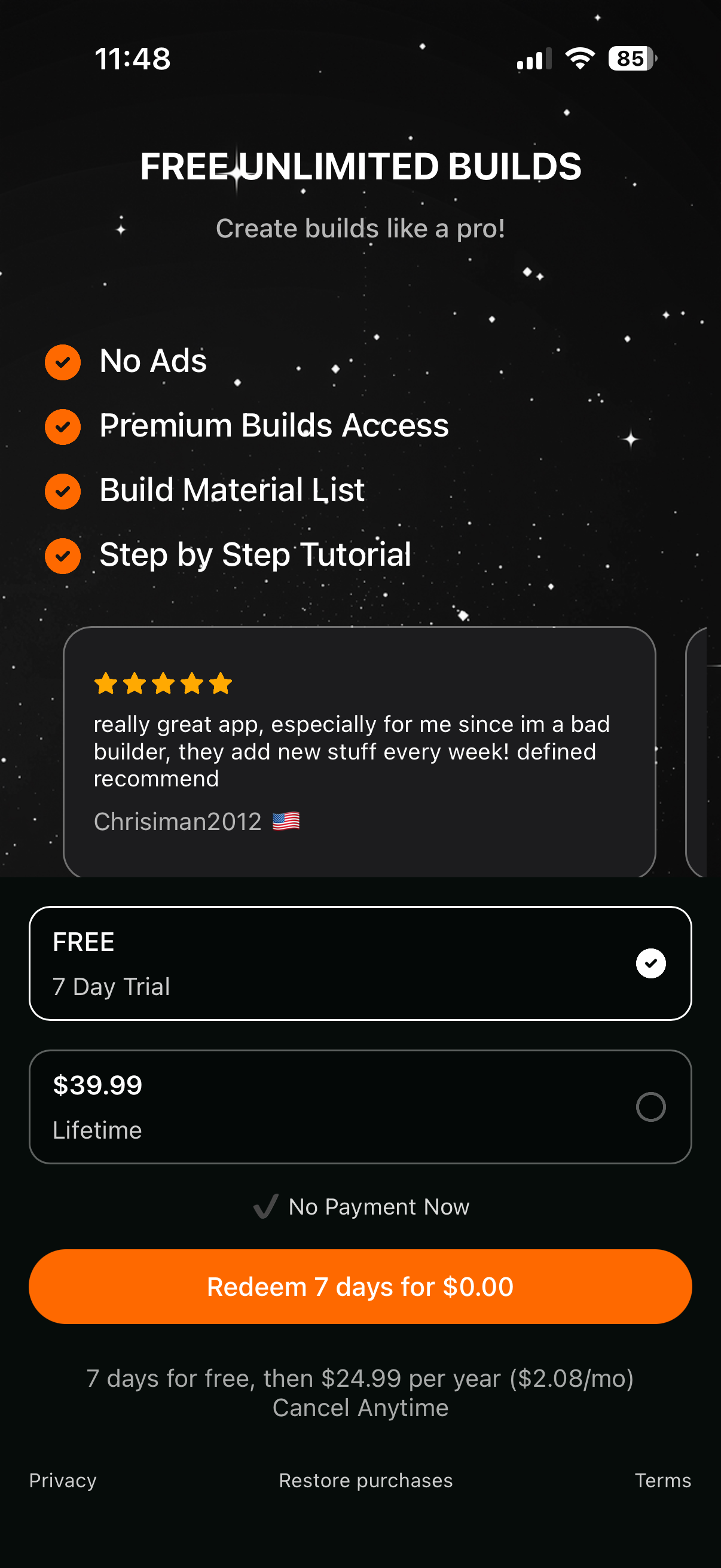 WBuilds for Building Guide
