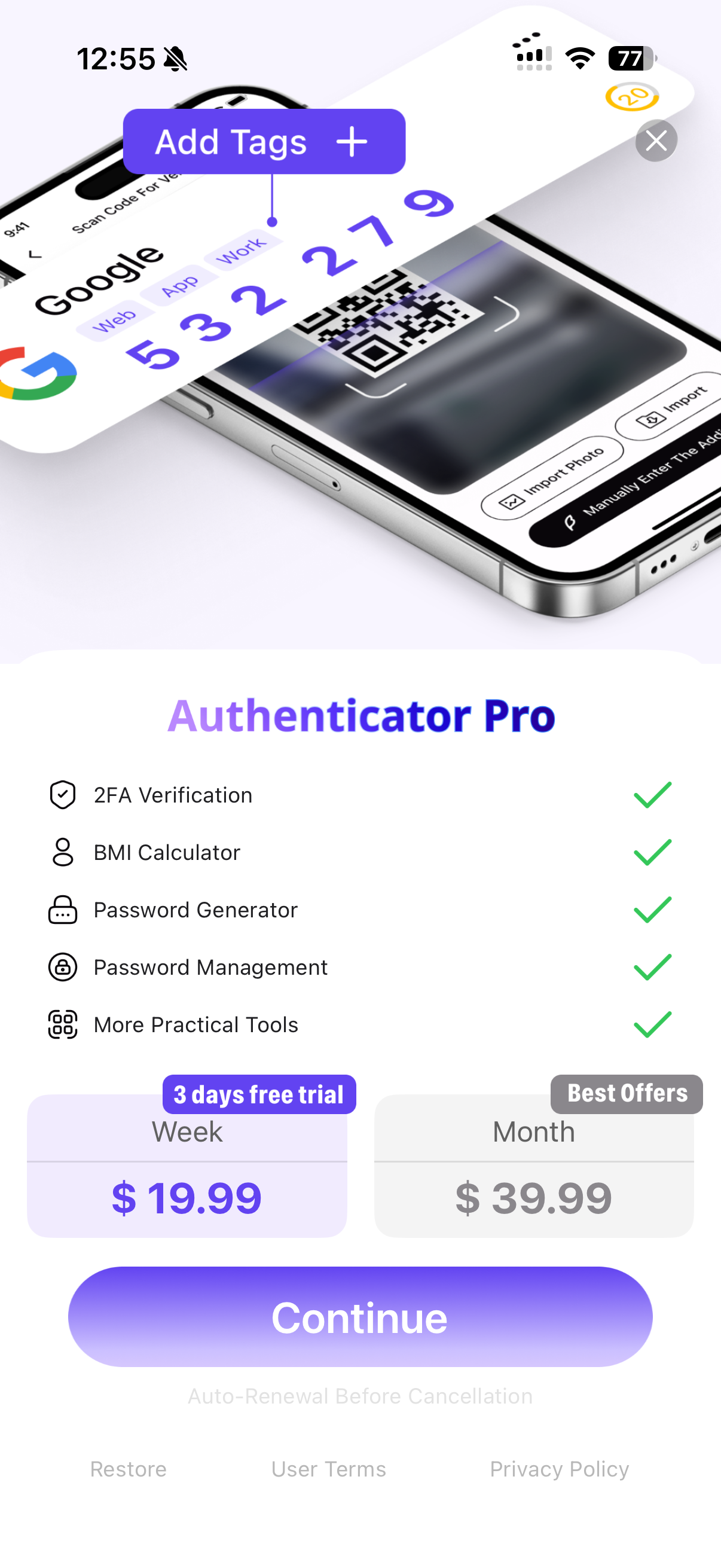 Vaulty: Password Manager & 2FA