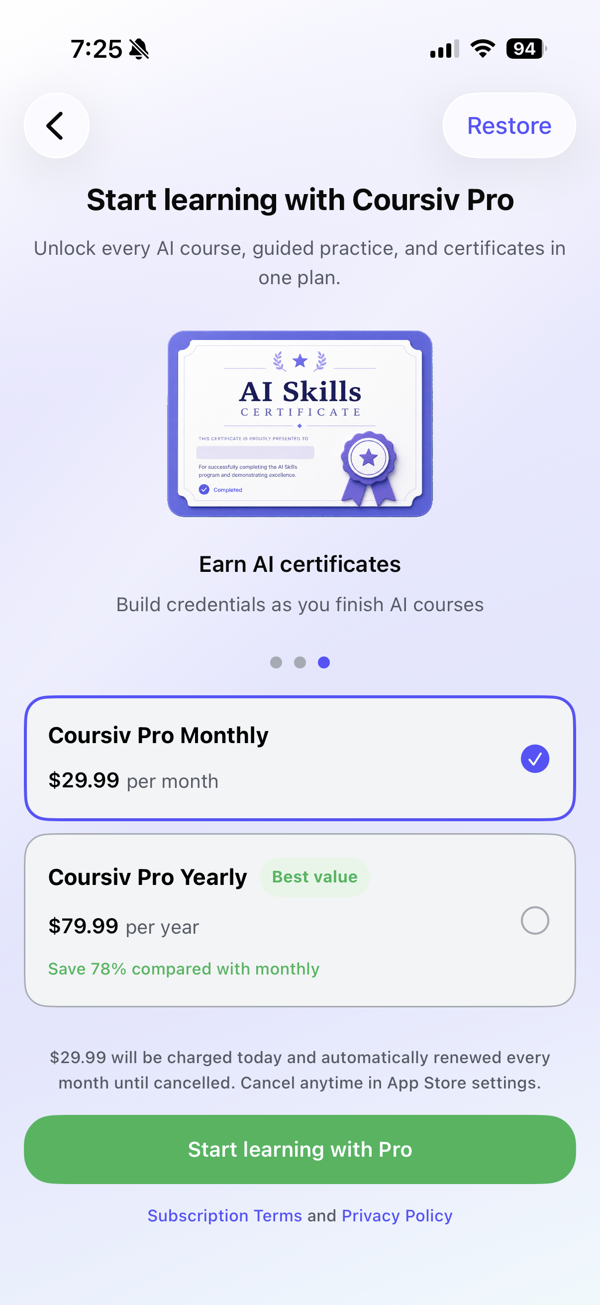 Coursiv - AI Certificates