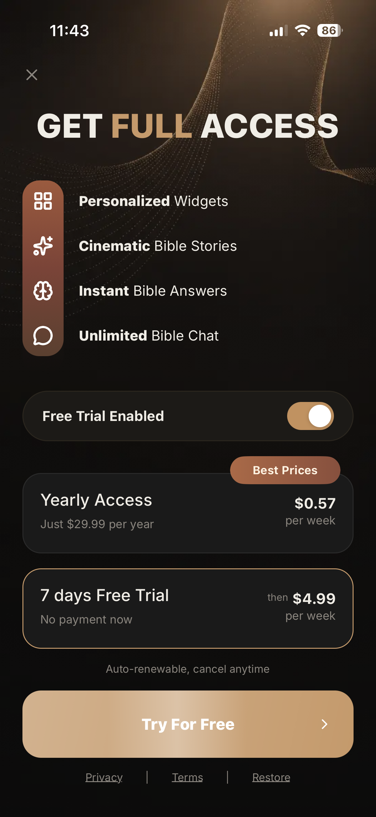 Holy Bible Widget: Daily Verse