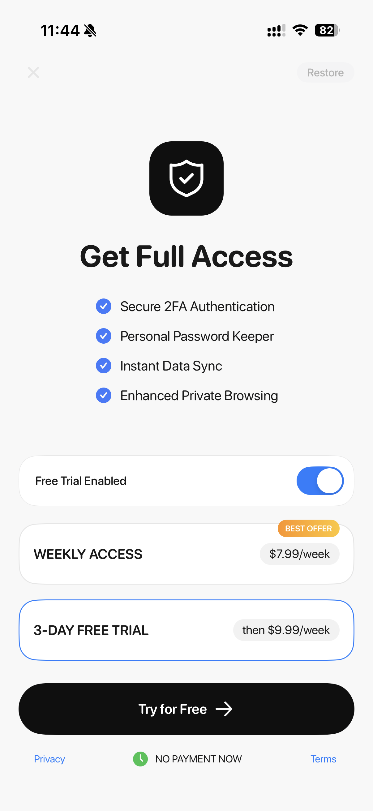 Authenticator© App