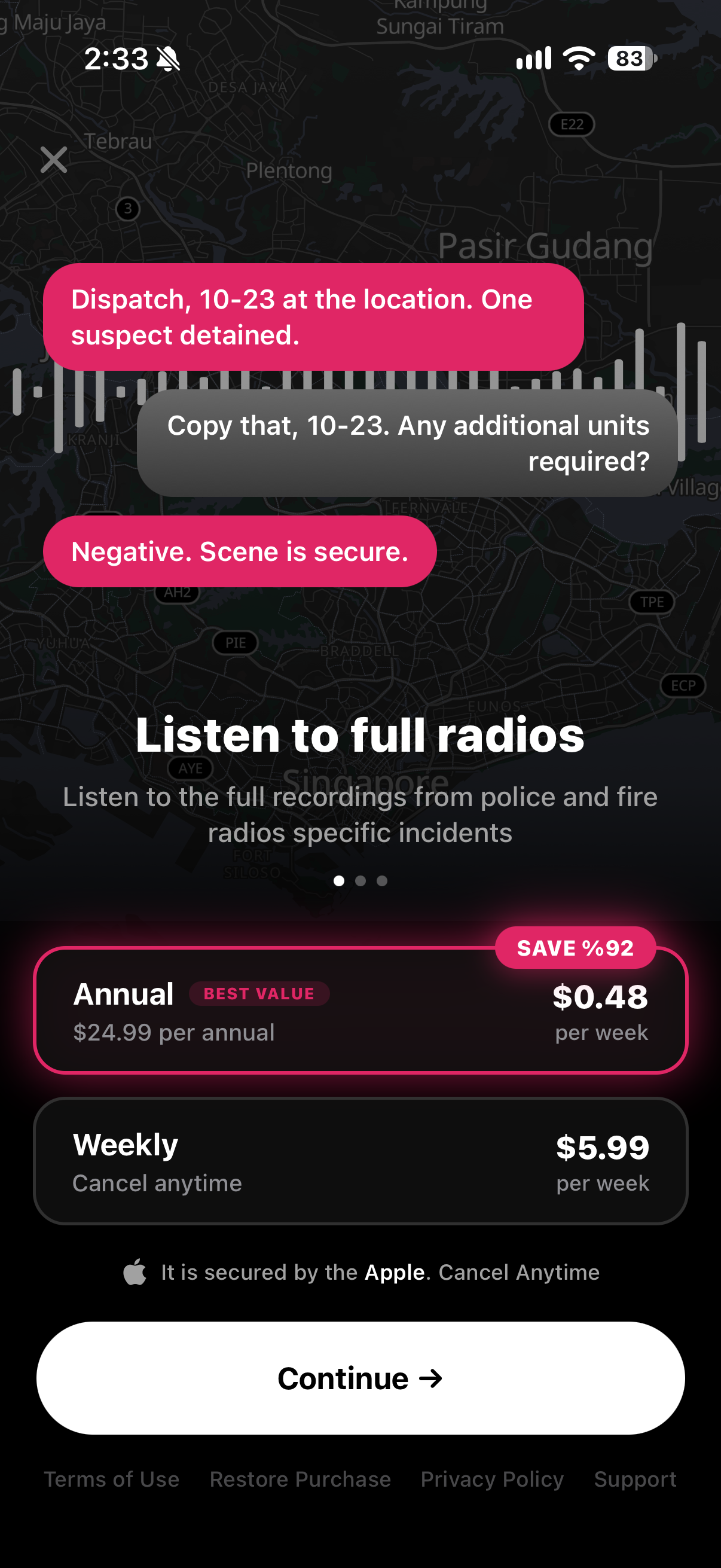 WatchOut: Police Scanner・Radio