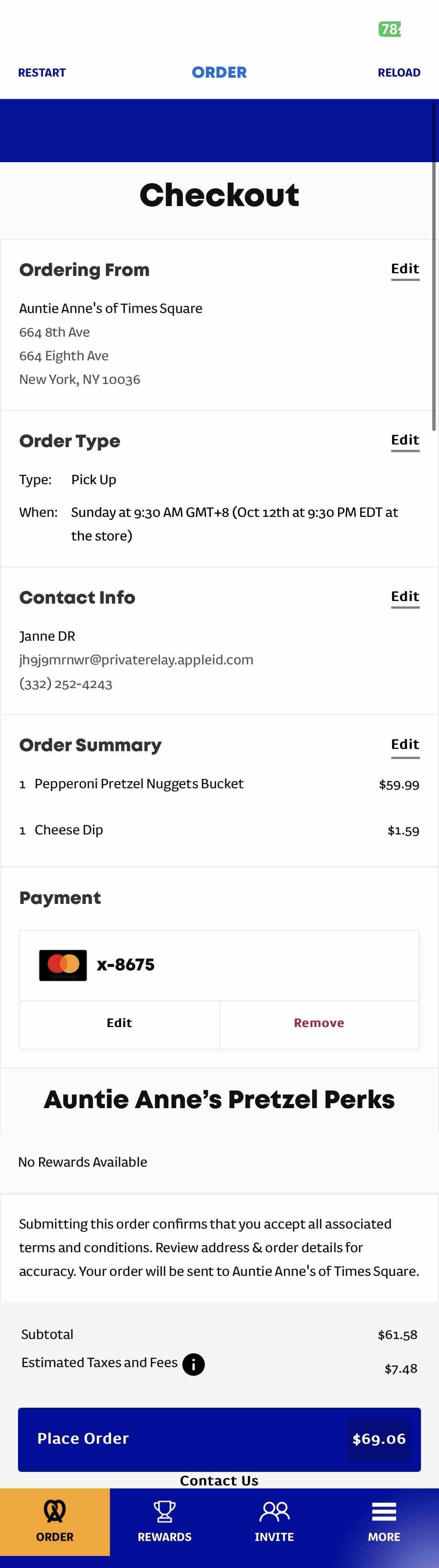 Auntie Anne’s Rewards