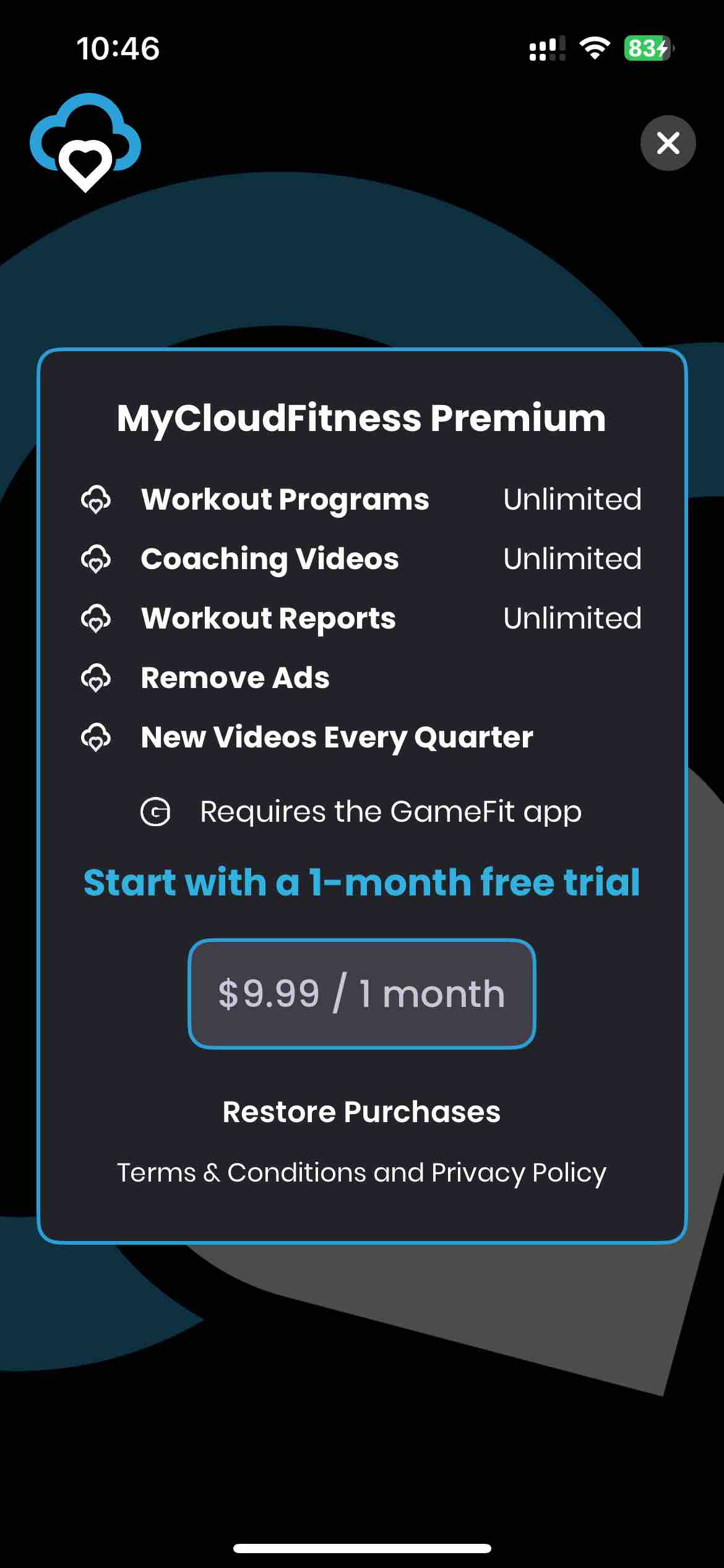 MyCloudFitness
