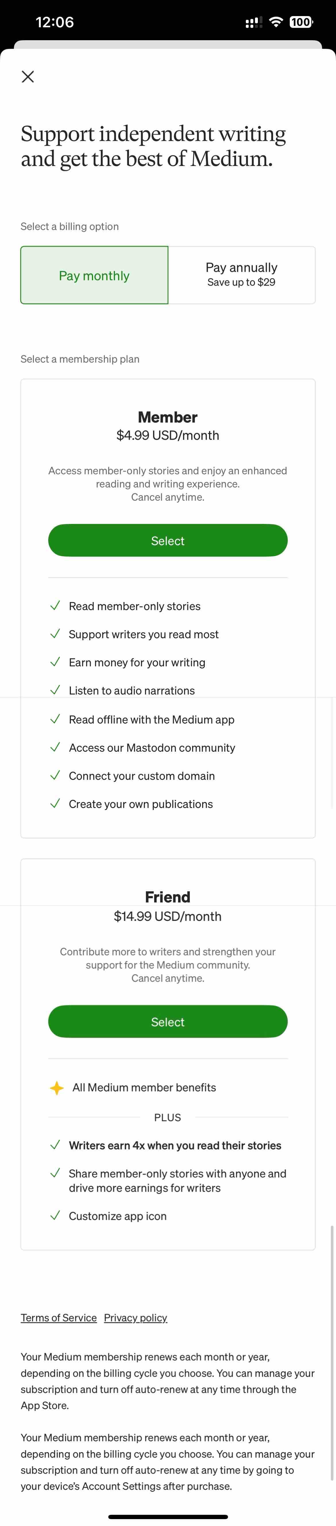 Medium: Read & Write Stories