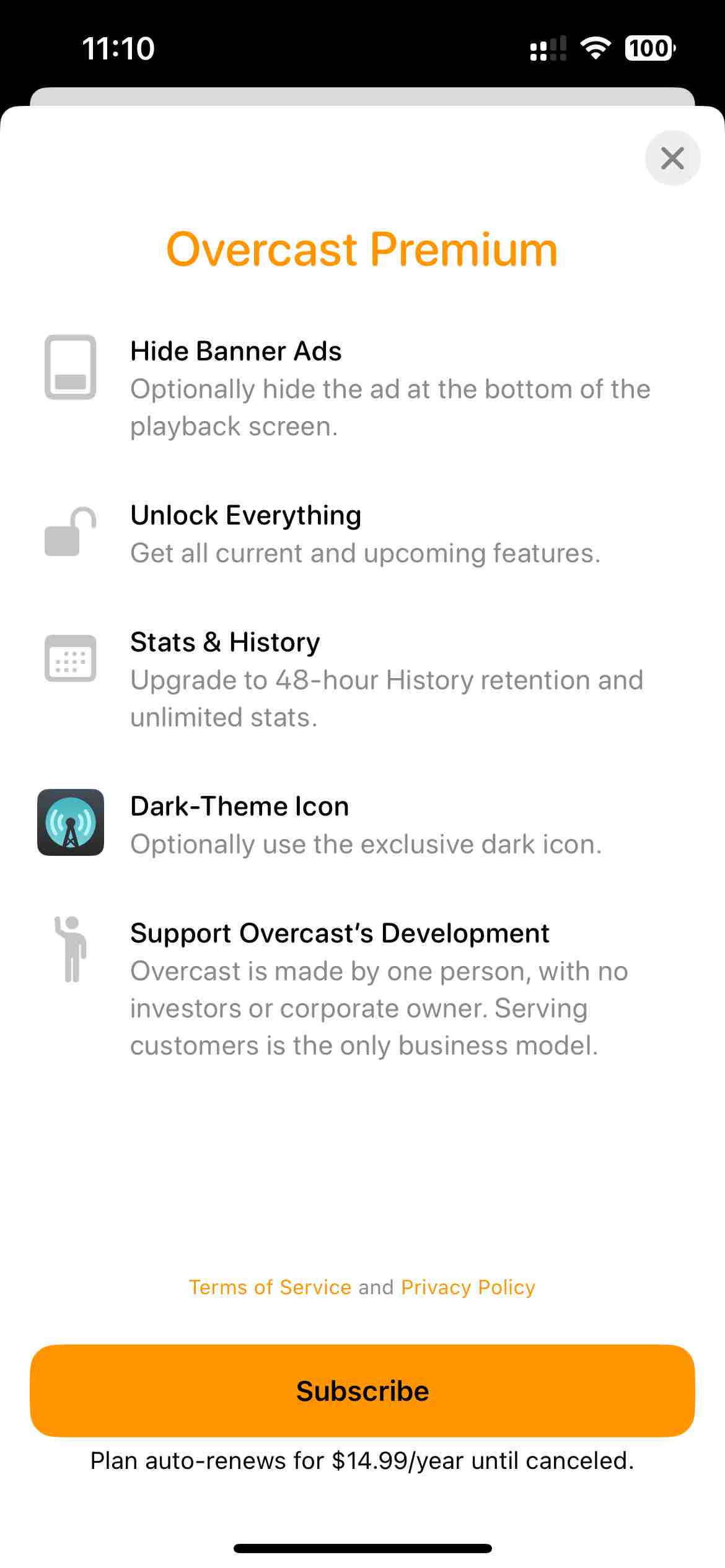 Overcast Podcast App