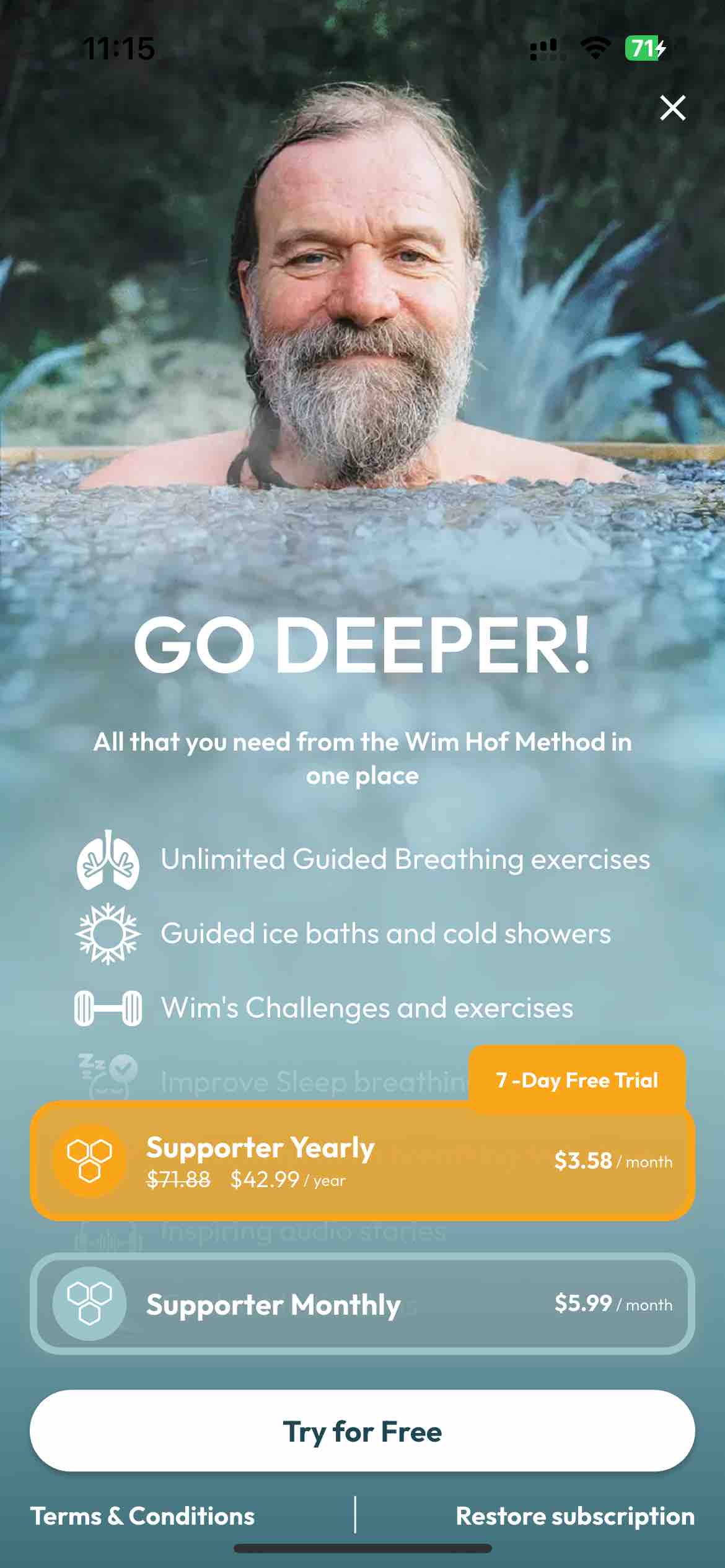 Wim Hof Method Breathing&Cold