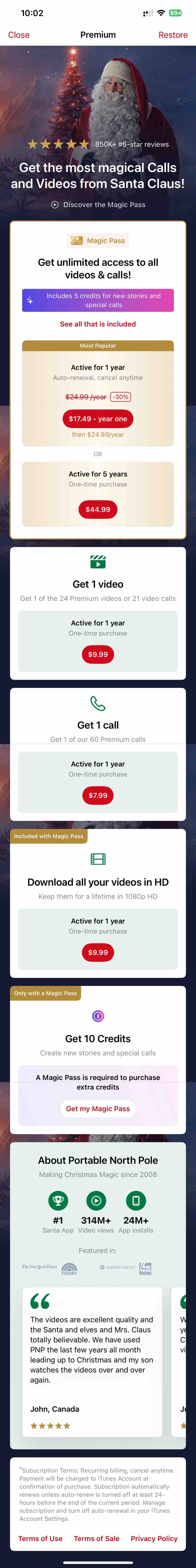 Call Santa Claus with PNP