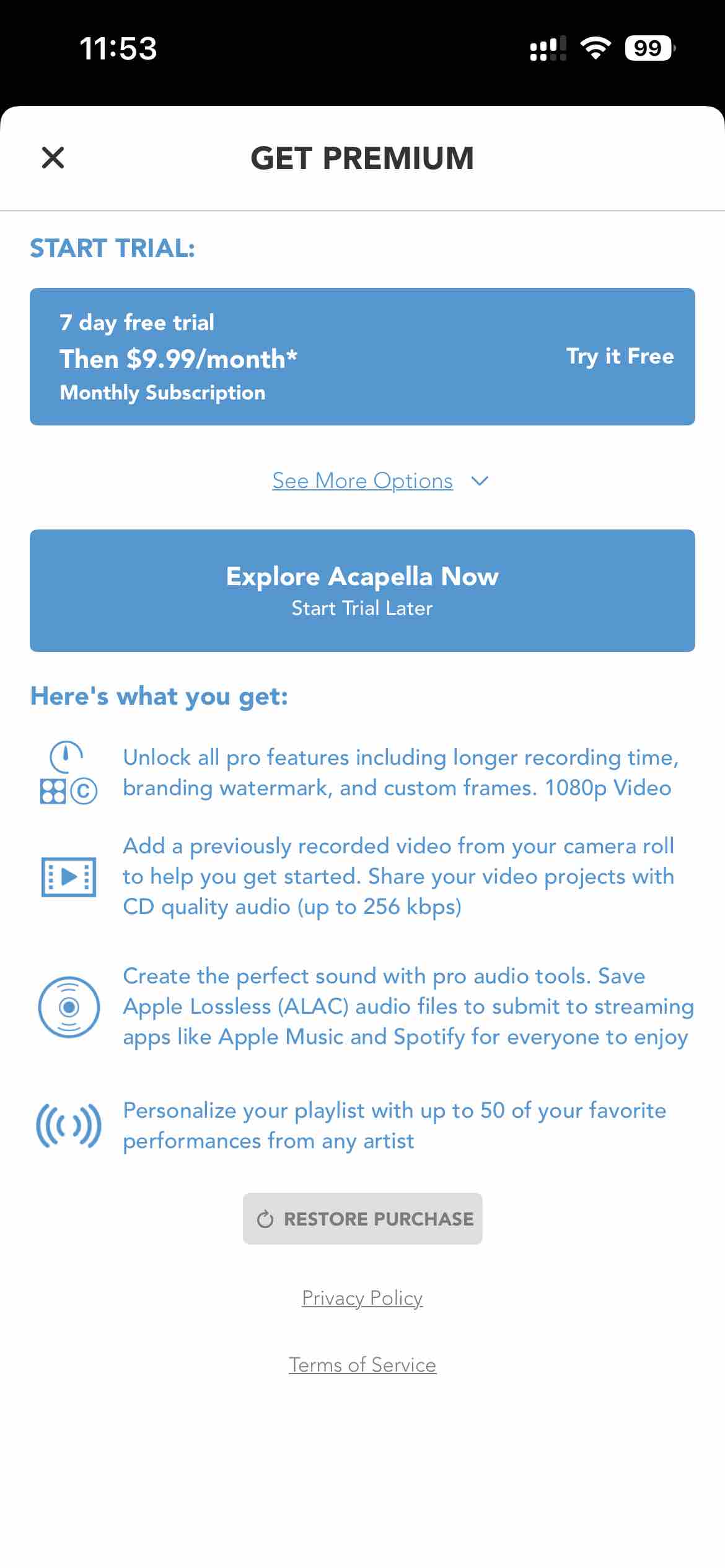 Acapella from PicPlayPost