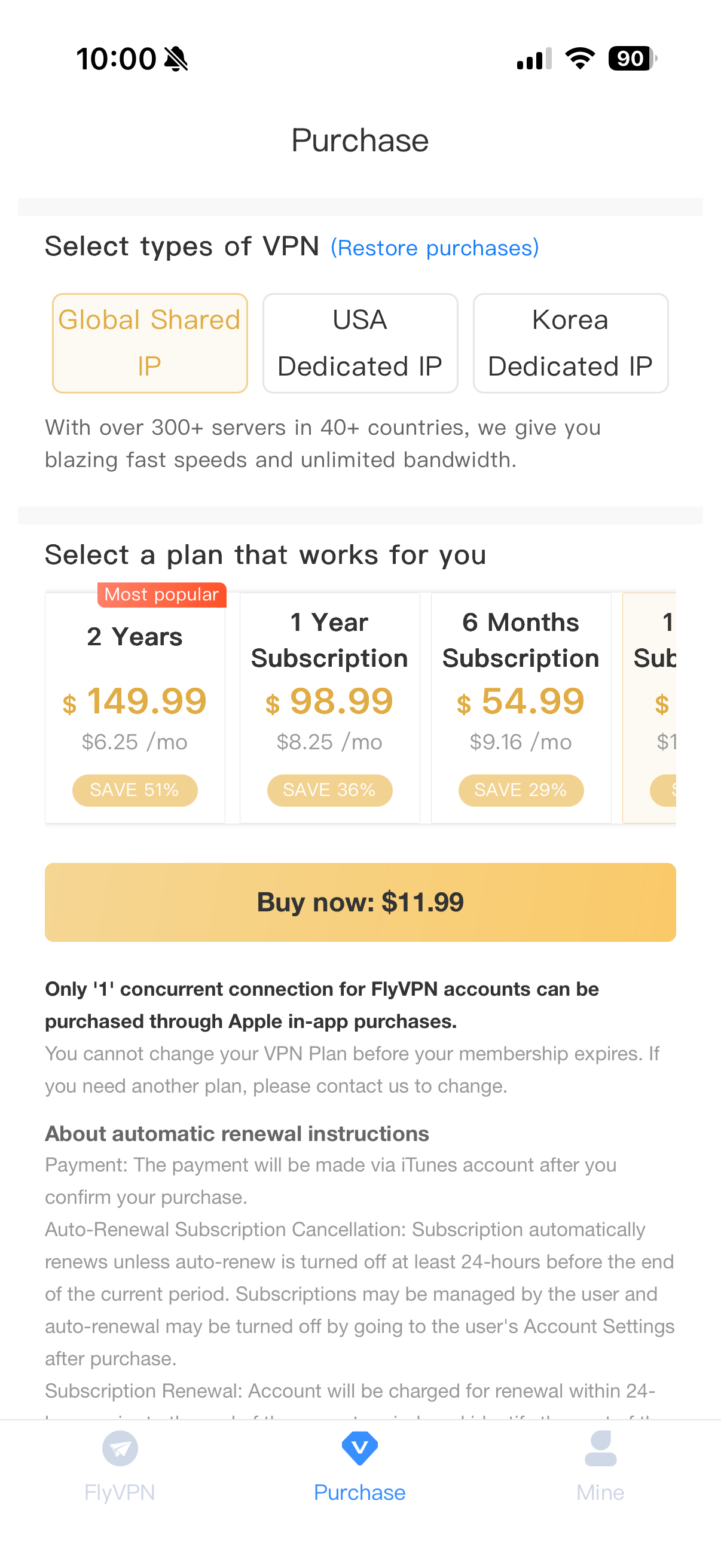 FlyVPN - Secure & Fast