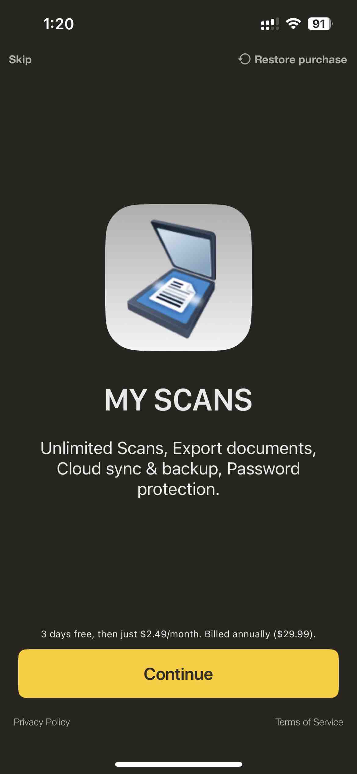My Scans, best PDF Scanner App