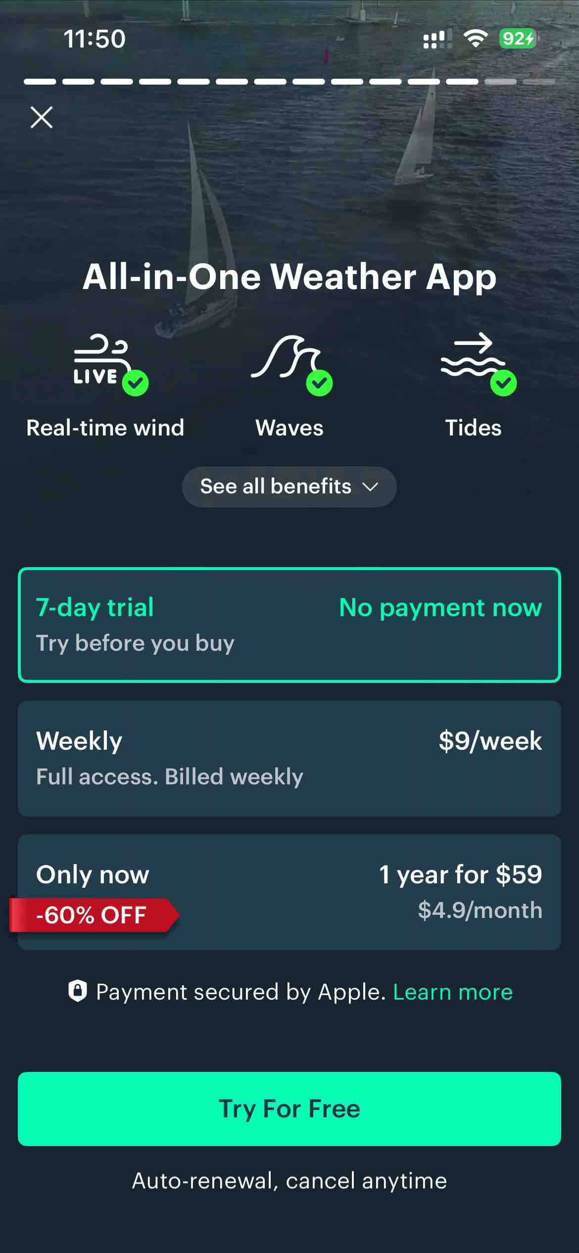Windy.app — Wind, Tides, Radar
